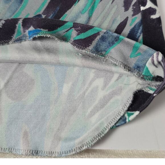 Silk One Shoulder Upcycled Halter Top US6 Needs Hem Repair - Picture 8 of 16